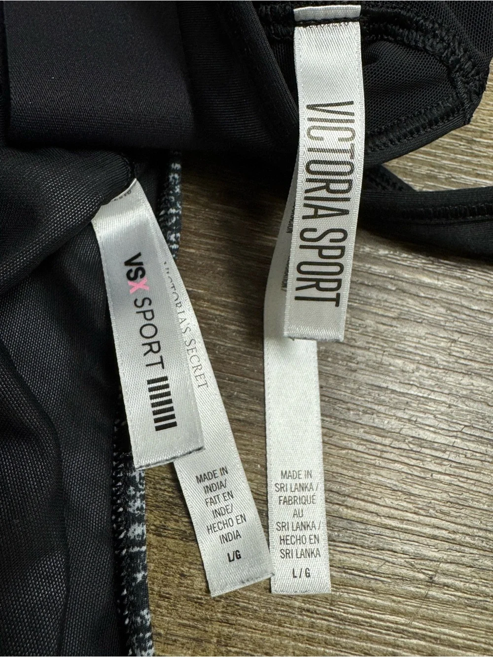 Victoria’s Secret Black And Gray Racerback Sports Bra‎ Bundle of 2